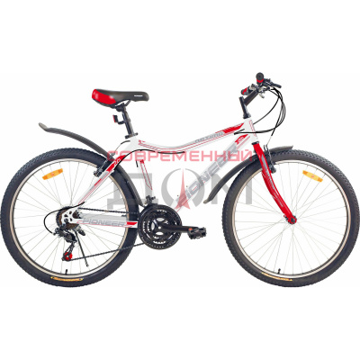 Велосипед Pioneer Optima 26"/16" white/red/gray